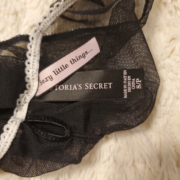 Victoria's Secret Sexy Little Things Satin Mesh and Rhinestone Panty - Picture 8 of 9